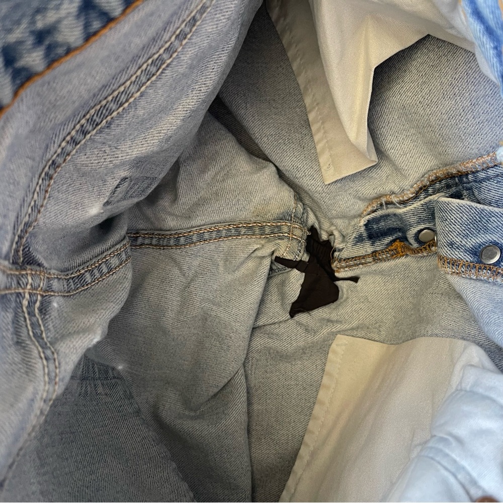 Levis denim button fly straight leg jeans size 30 Women Vintage 90s Made in USA - Picture 10 of 16